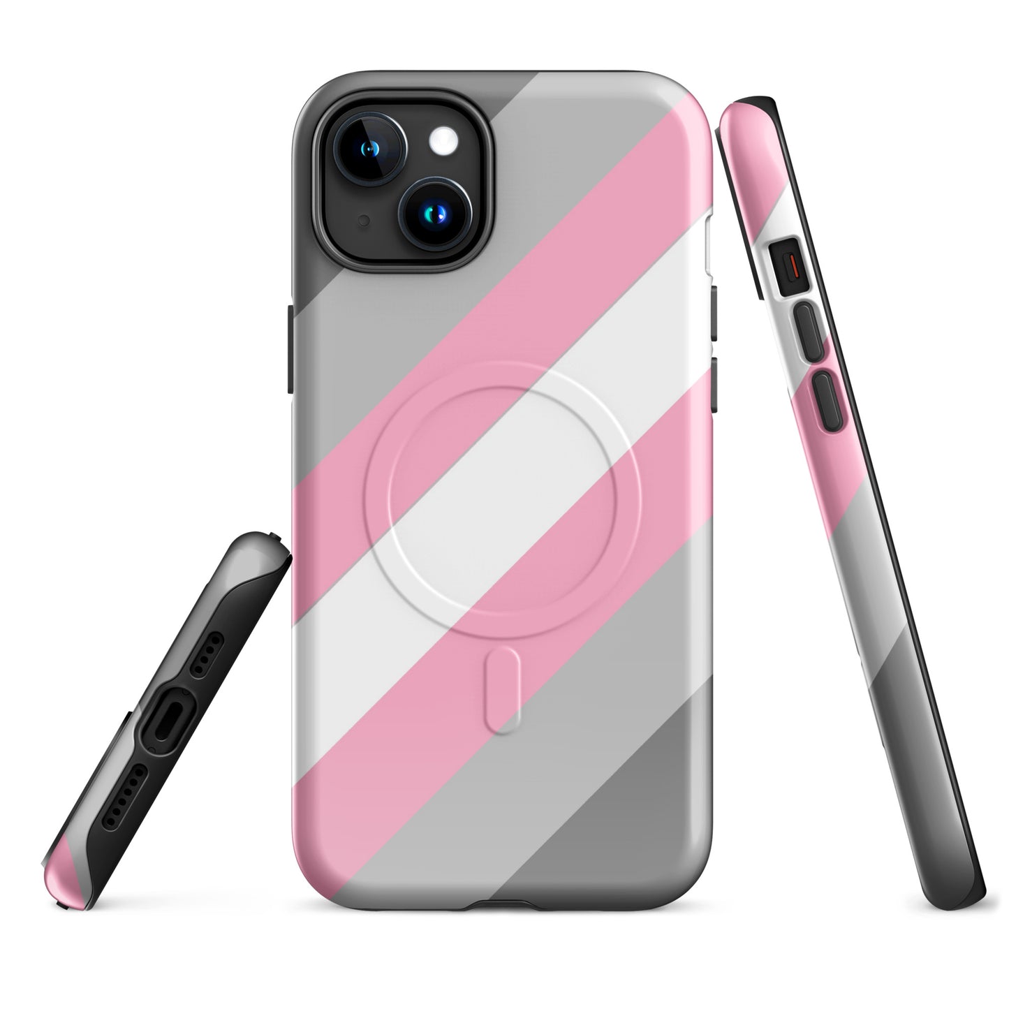 Demigirl Pride MagSafe® Tough Phone Case for Apple iPhone® iPhone 15 Plus demigirl-pride-magsafe-tough-phone-case-for-apple-iphone-15-plus-front