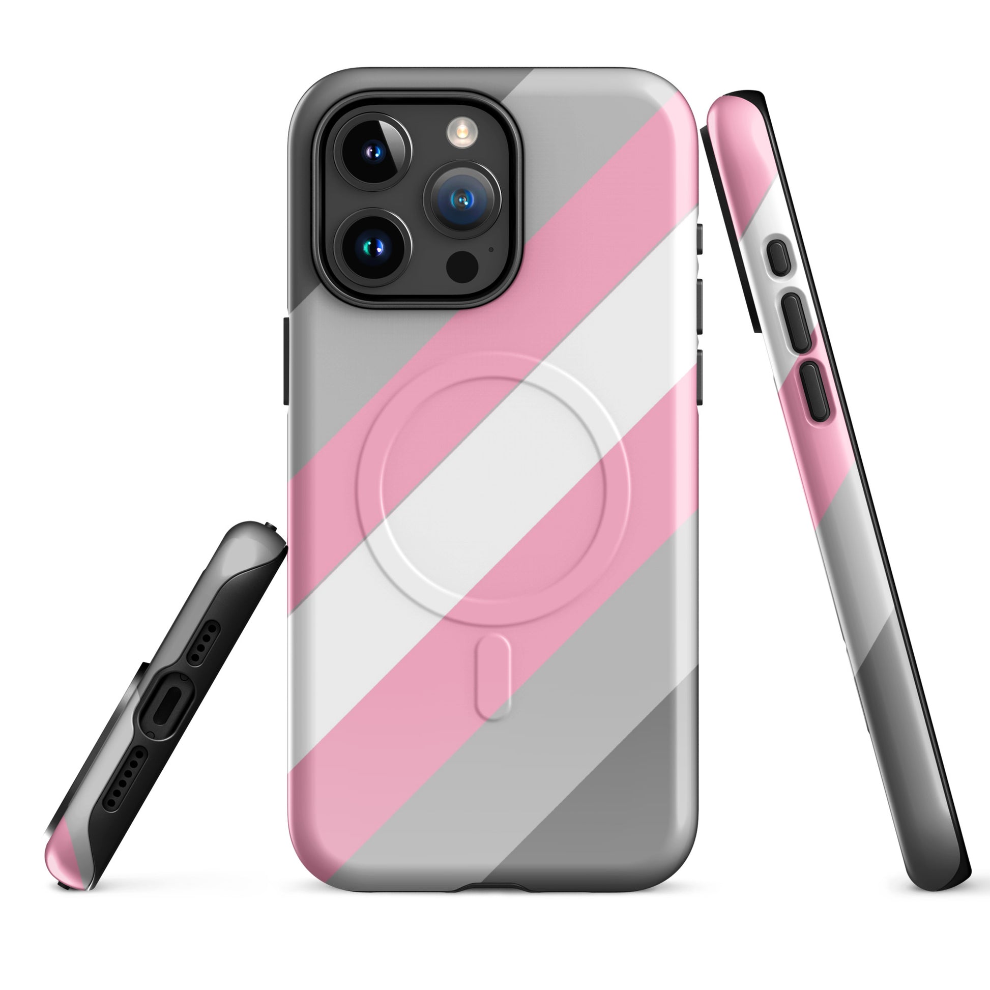 Demigirl Pride MagSafe® Tough Phone Case for Apple iPhone® iPhone 15 Pro Max demigirl-pride-magsafe-tough-phone-case-for-apple-iphone-15-pro-max-front