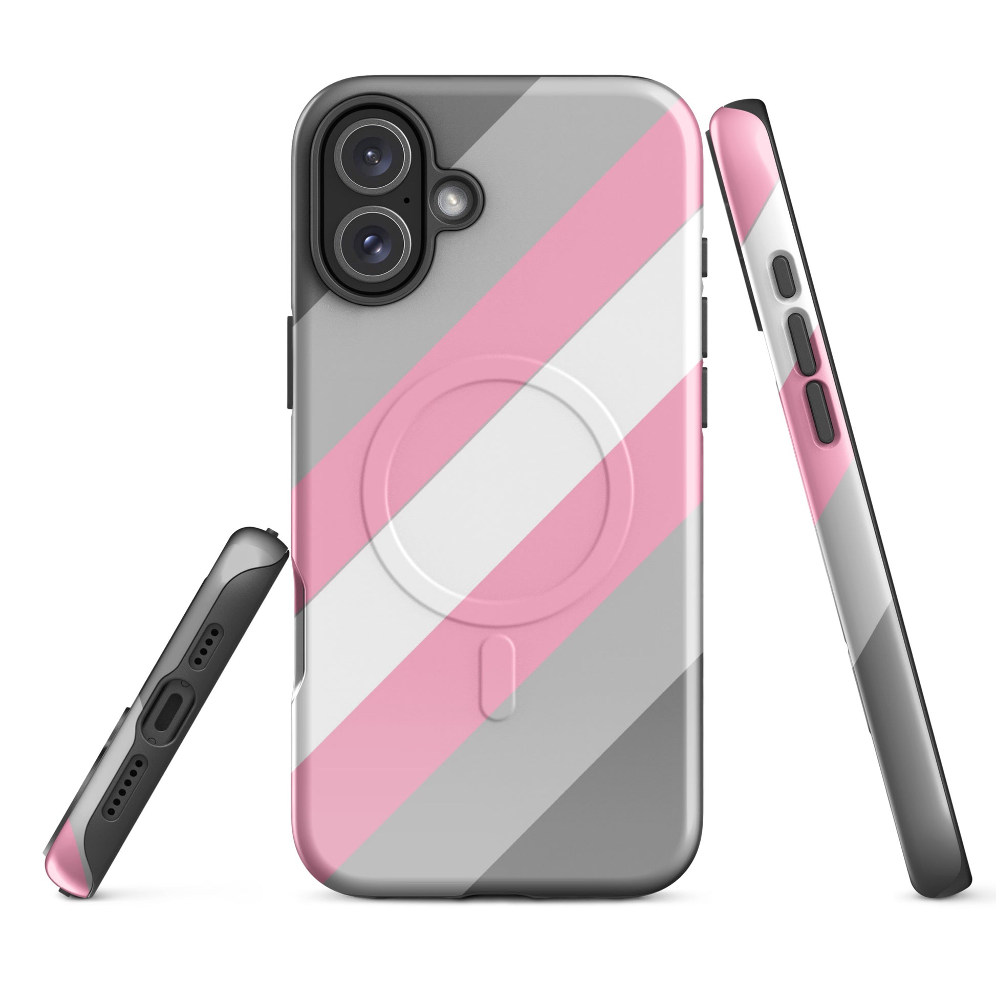 Demigirl Pride MagSafe® Tough Phone Case for Apple iPhone® iPhone 16 Plus demigirl-pride-magsafe-tough-phone-case-for-apple-iphone-16-plus-front