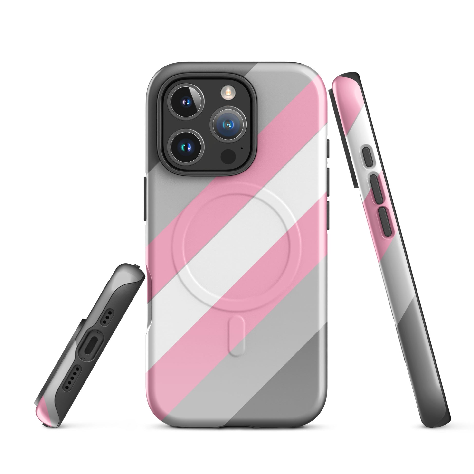 Demigirl Pride MagSafe® Tough Phone Case for Apple iPhone® iPhone 16 Pro demigirl-pride-magsafe-tough-phone-case-for-apple-iphone-16-pro-front