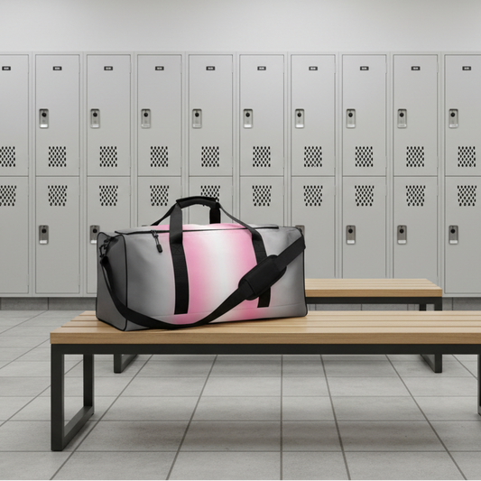 Demigirl Pride Weekender Duffel Bag in Ombre demigirl-pride-weekender-duffel-bag-in-ombre-left-front