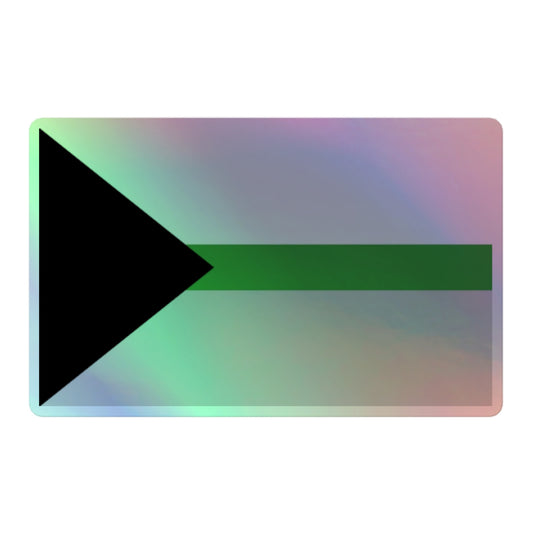 Demiromantic Pride Flag Holographic Sticker 5.5″ Demiromantic demiromantic-pride-flag-holographic-sticker-5in-front