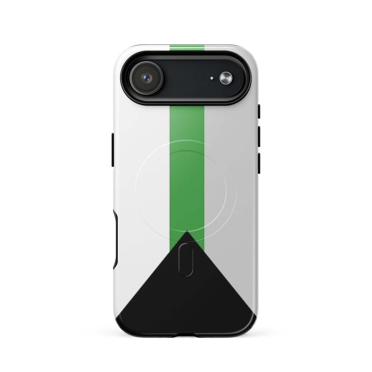 Apple iPhone 17 Air magsafe cell phone case with Demiromantic pride flag design on white background