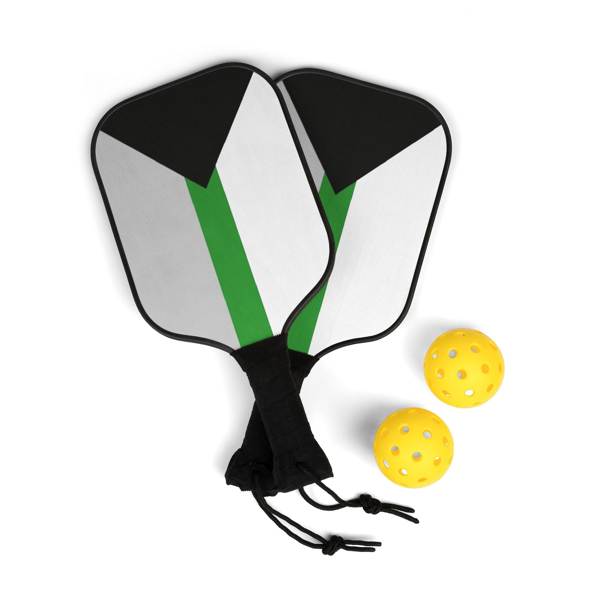 Demiromantic Pride Pickleball Paddle Set with Balls demiromantic-pride-pickleball-paddle-set-with-balls-front