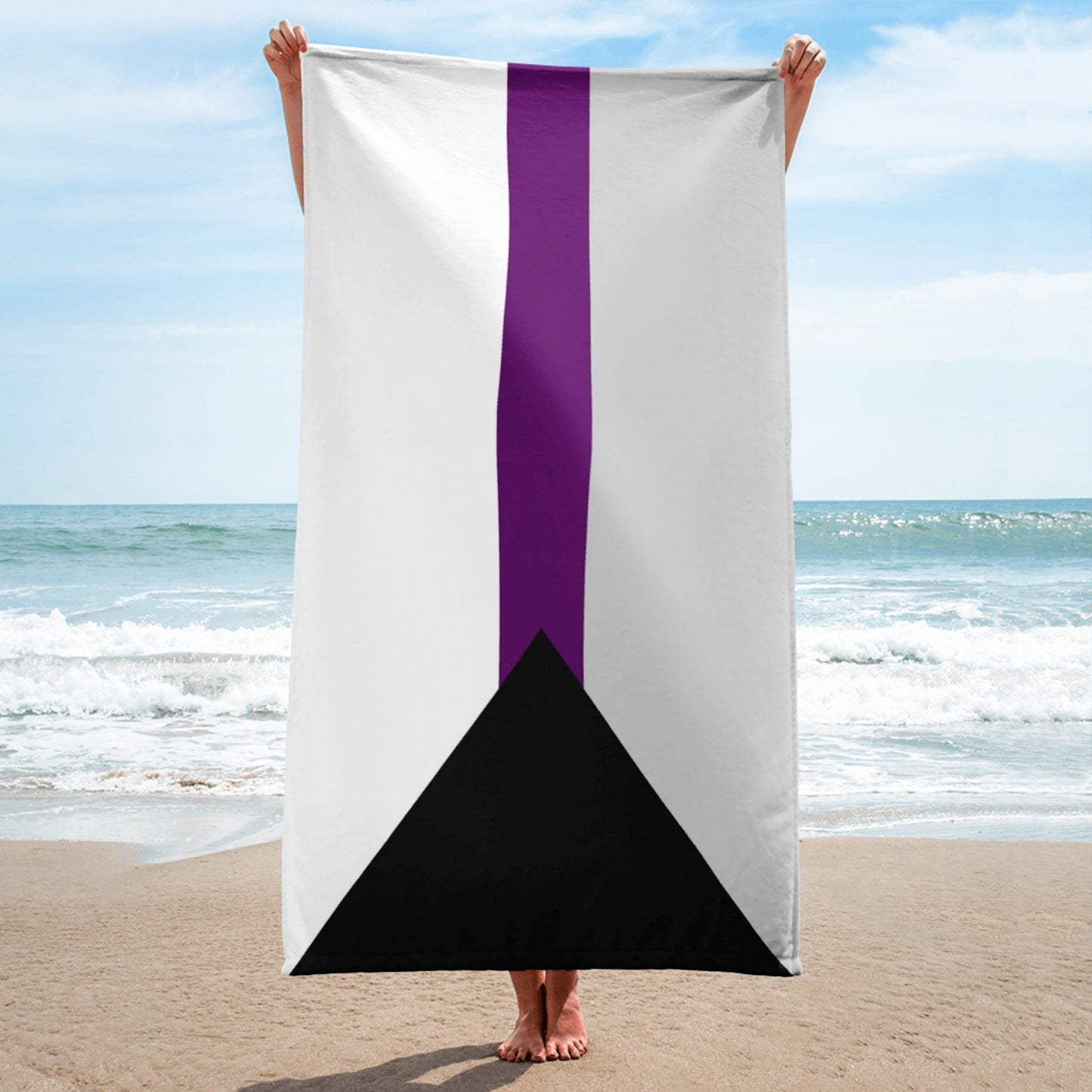 Demisexual Pride Flag Beach Blanket Towel demisexual-Pride-Flag-Beach-Blanket-Towel-beach