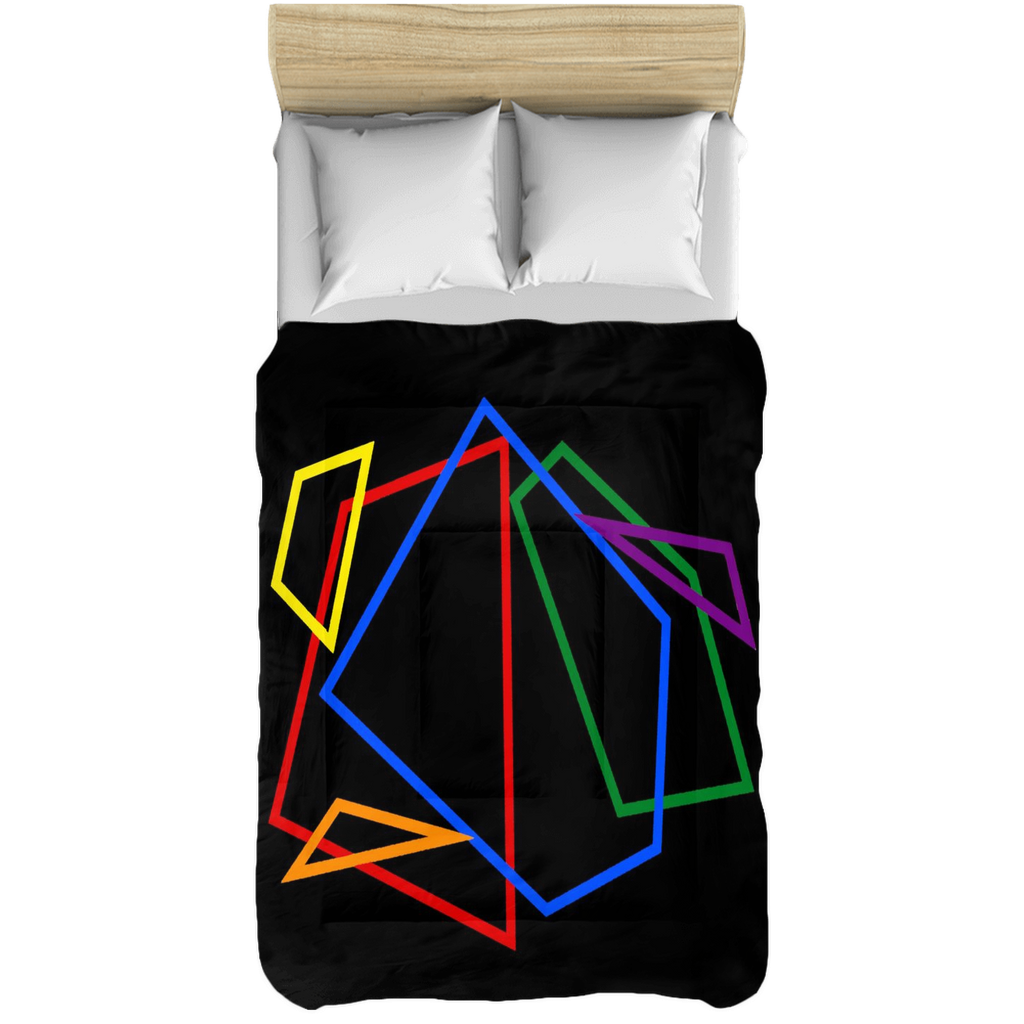 LGBTQ Pride Bedspread Comforter - Geo (4 Sizes Available) 68x92 inch - Twin XL Pride e4cd50c522296fff267a79c63e4c3fff