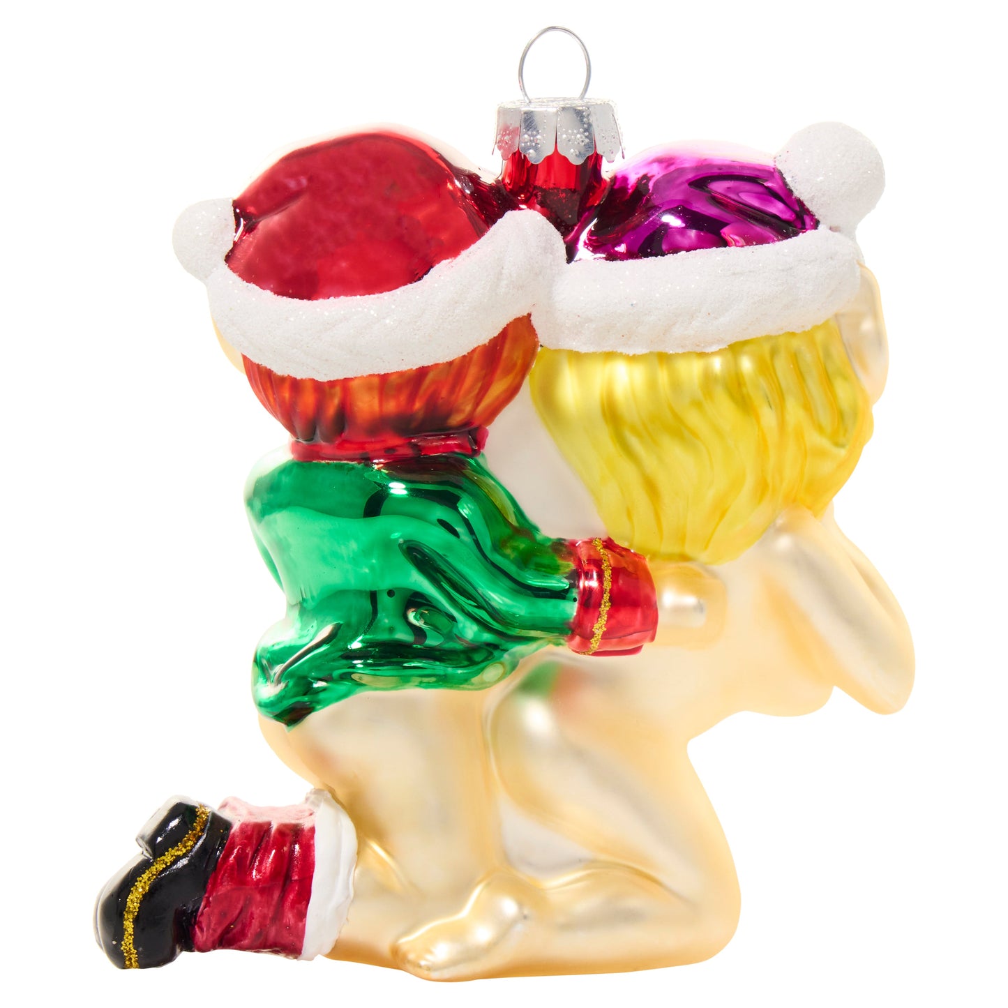 Elfy Style – Hand-Blown Glass Holiday Ornament elfy-style-hand-blown-glass-holiday-christmas-ornament-back