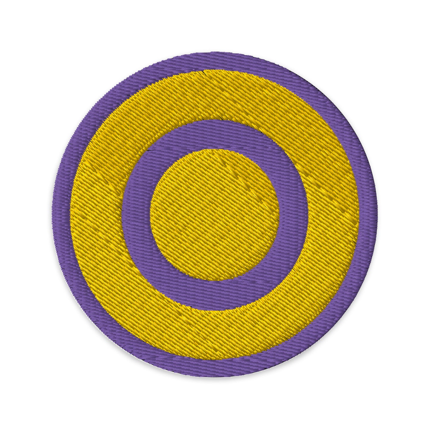 Intersex Pride Circle Embroidered Patch Intersex embroidered-patches-black-circular-3-in-front-66c0f2e17f087