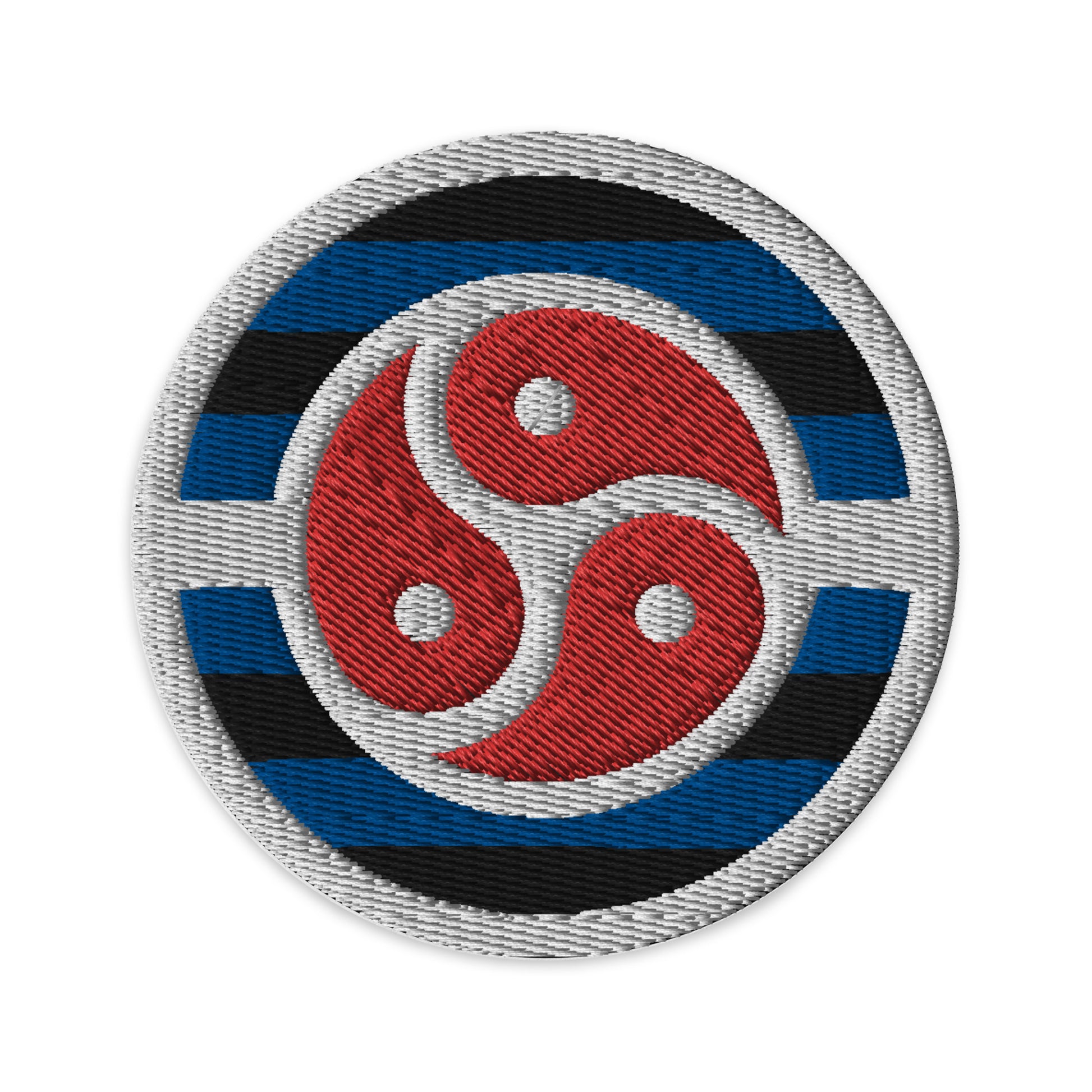 BDSM Symbol Circle Embroidered Patch Default Title embroidered-patches-black-circular-3-in-front-66c0f5a1bd031