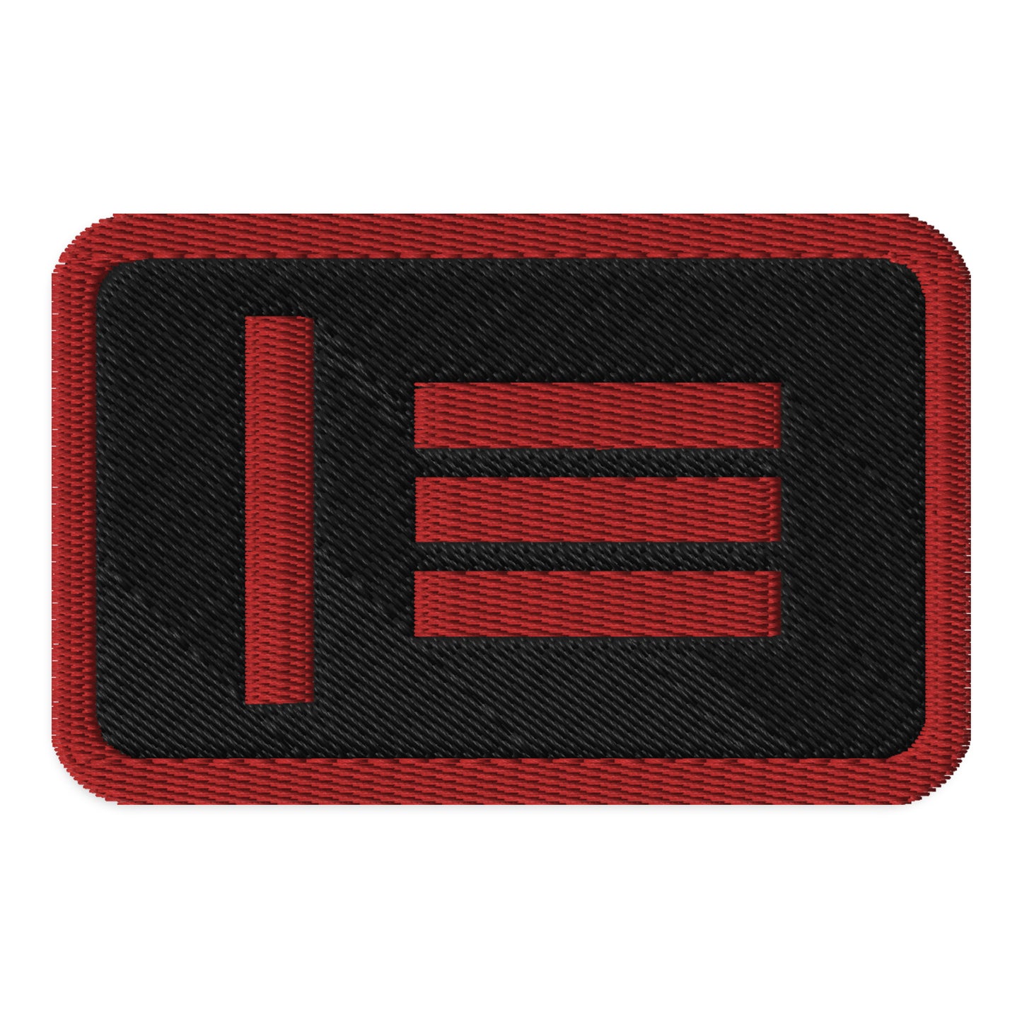 Master Slave Flag Embroidered Patch Default Title embroidered-patches-black-rectangle-3.5x2.25-front-66bffcf844bd6