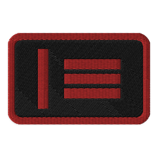 Master Slave Flag Embroidered Patch Default Title embroidered-patches-black-rectangle-3.5x2.25-front-66bffcf844bd6