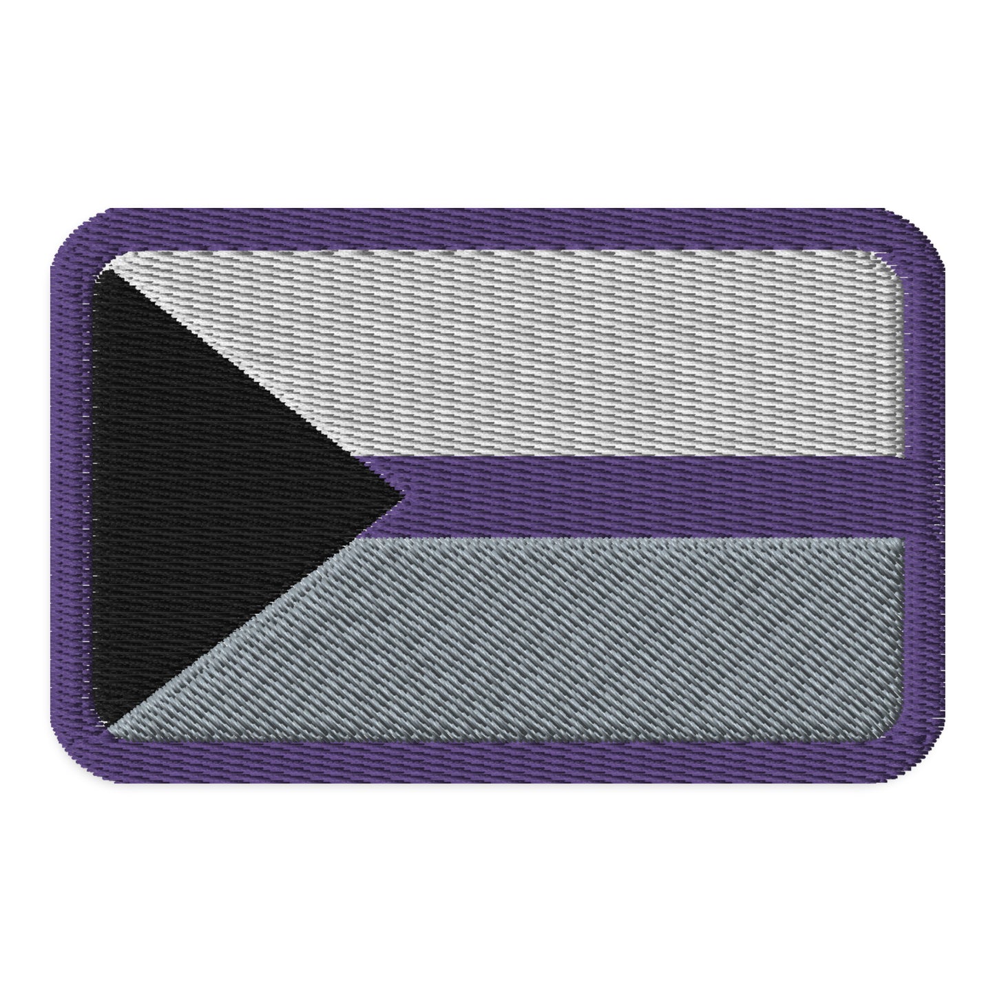 Demisexual Pride Flag Embroidered Patch Demisexual embroidered-patches-white-rectangle-3.5x2.25-front-66bfff3e0f2e6