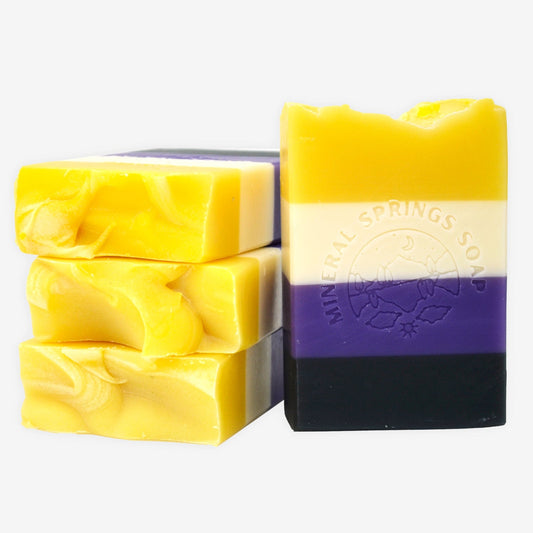 Enby Pride Handcrafted Soap - Jasmine Cucumber enby-pride-handcrafted-soap-jasmine-cucumber