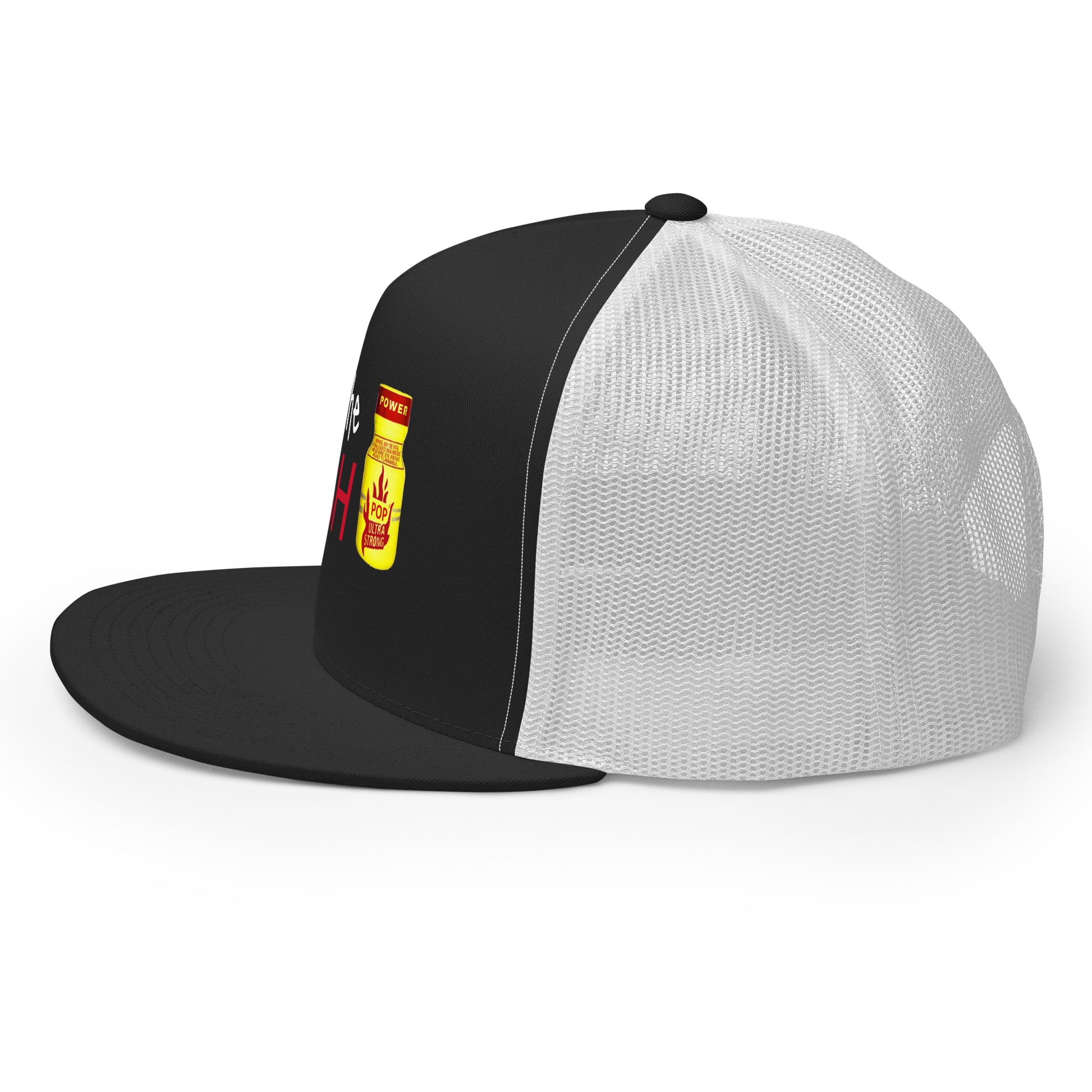 Feel the Rush - Trucker Baseball Cap Hat feel-the-rush-trucker-baseball-cap-hat-black-white-left Trucker Caps