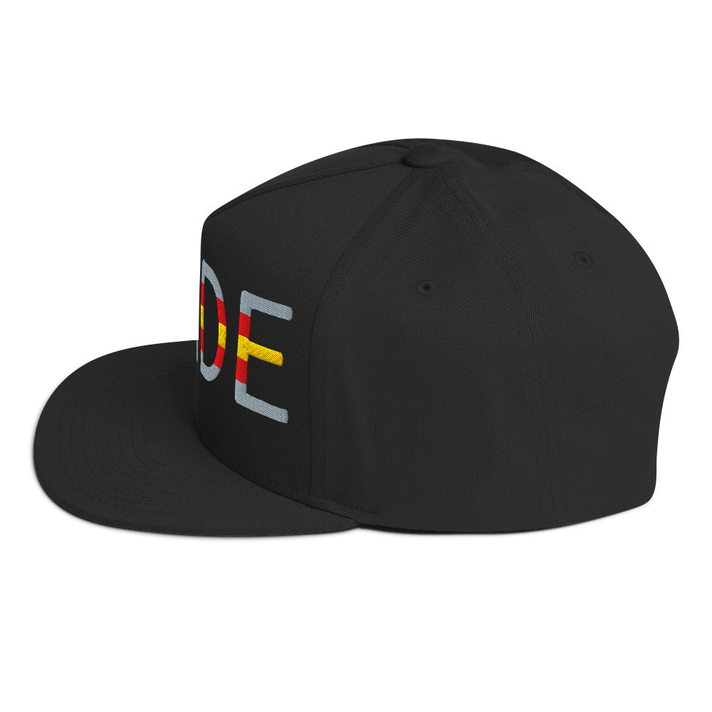 Proculsexual Pride Embroidered Snapback Baseball Cap flat-bill-cap-black-left-side-676a0d438763d