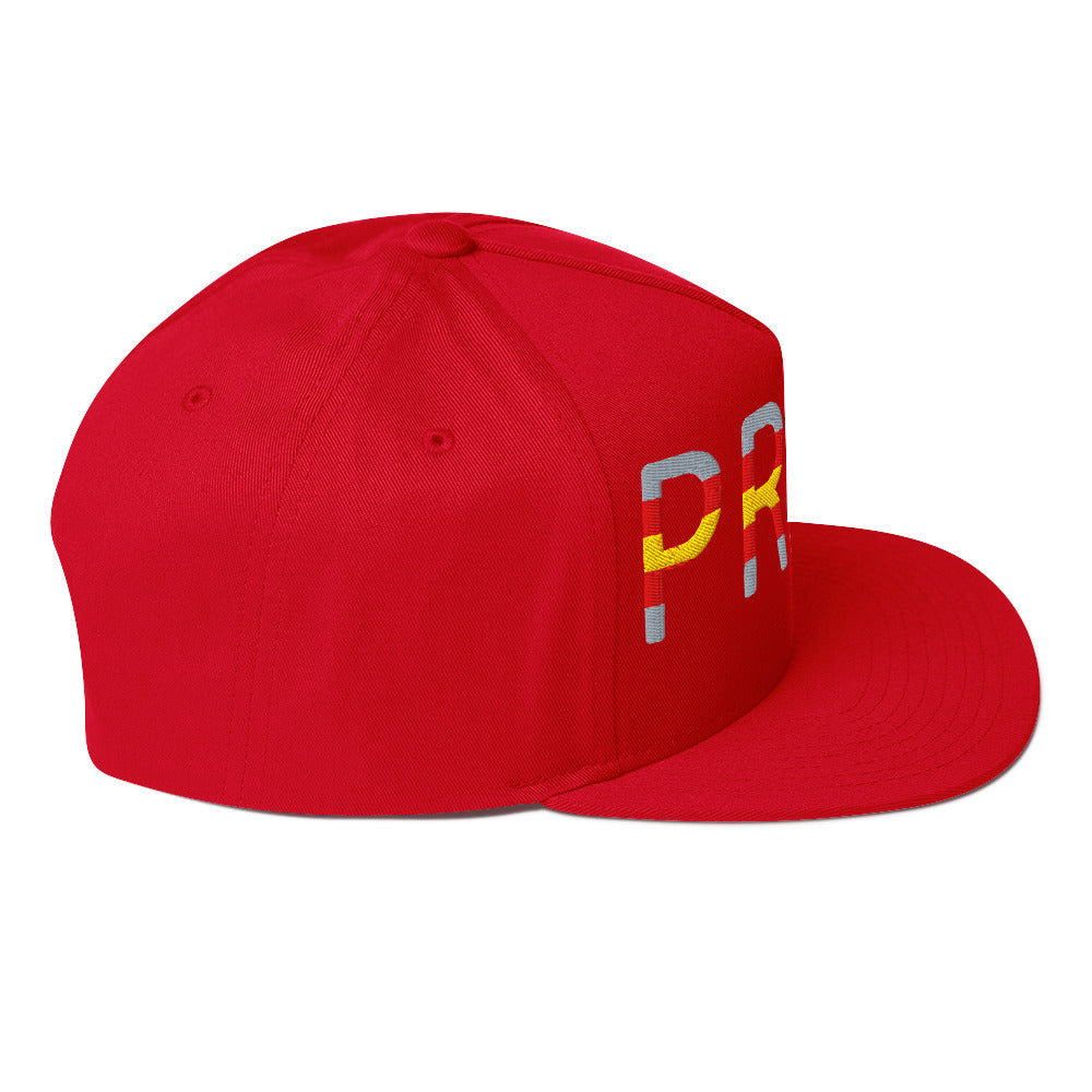 Proculsexual Pride Embroidered Snapback Baseball Cap flat-bill-cap-red-right-side-676a0d43888dc