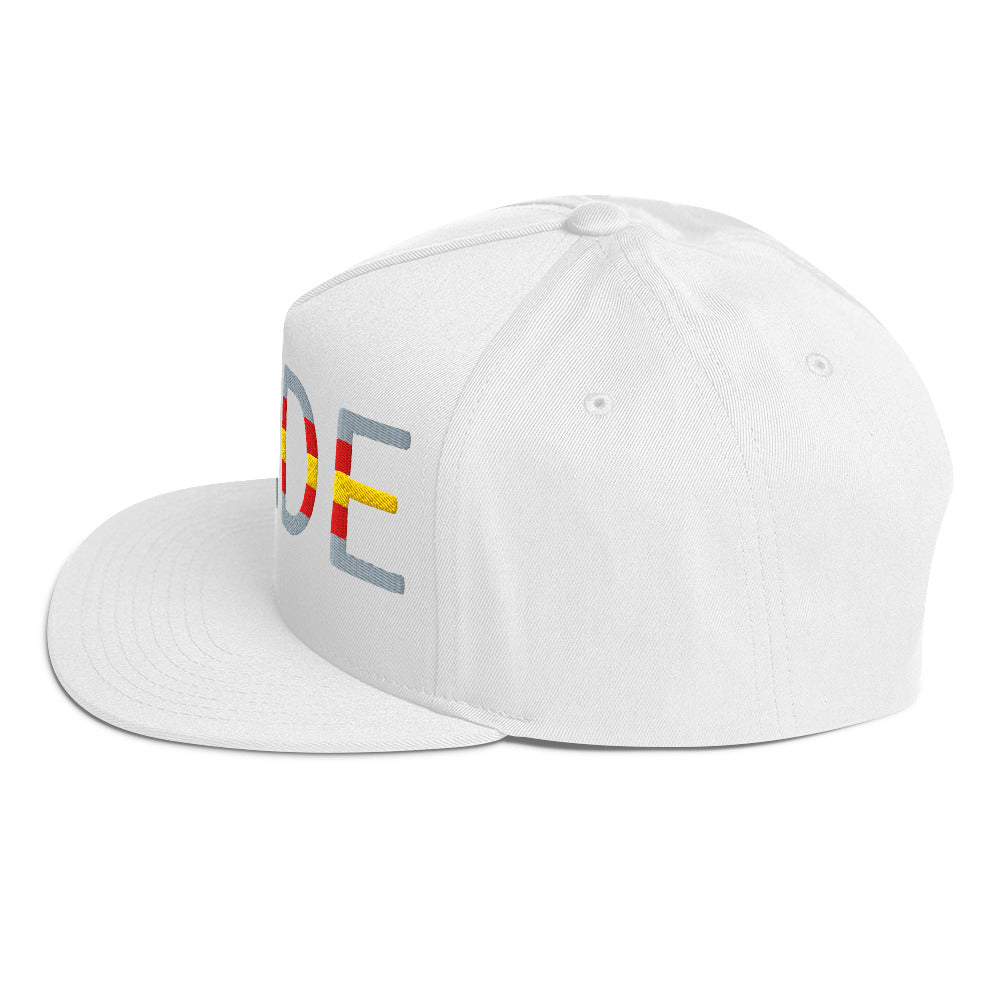 Proculsexual Pride Embroidered Snapback Baseball Cap flat-bill-cap-white-left-side-676a0d4389864