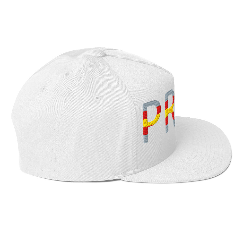 Proculsexual Pride Embroidered Snapback Baseball Cap flat-bill-cap-white-right-side-676a0d4389ab5