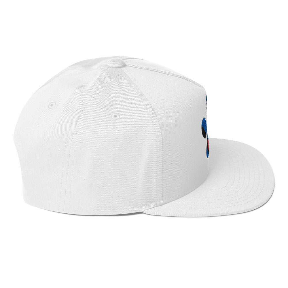 Puppy Pup Play Paw Embroidered Snapback Baseball Cap flat-bill-cap-white-right-side-676a21f522c08