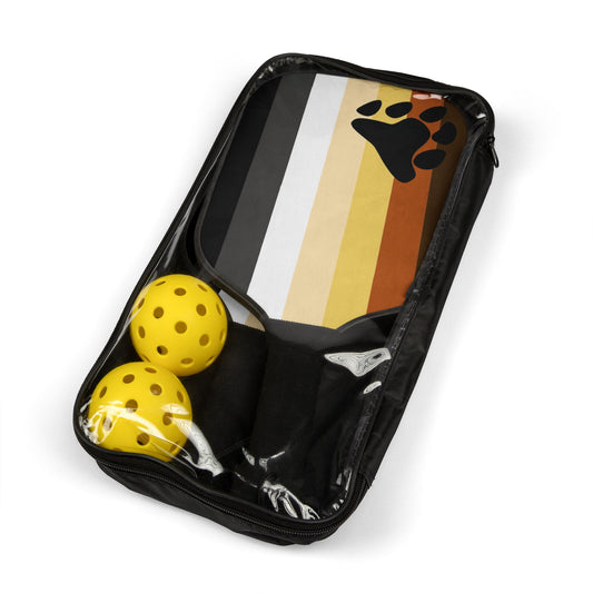 Gay Bear Pride Pickleball Paddle Set with Balls 7.5'' × 15.5'' Gay gay-bear-pride-pickleball-paddle-set-with-balls-package