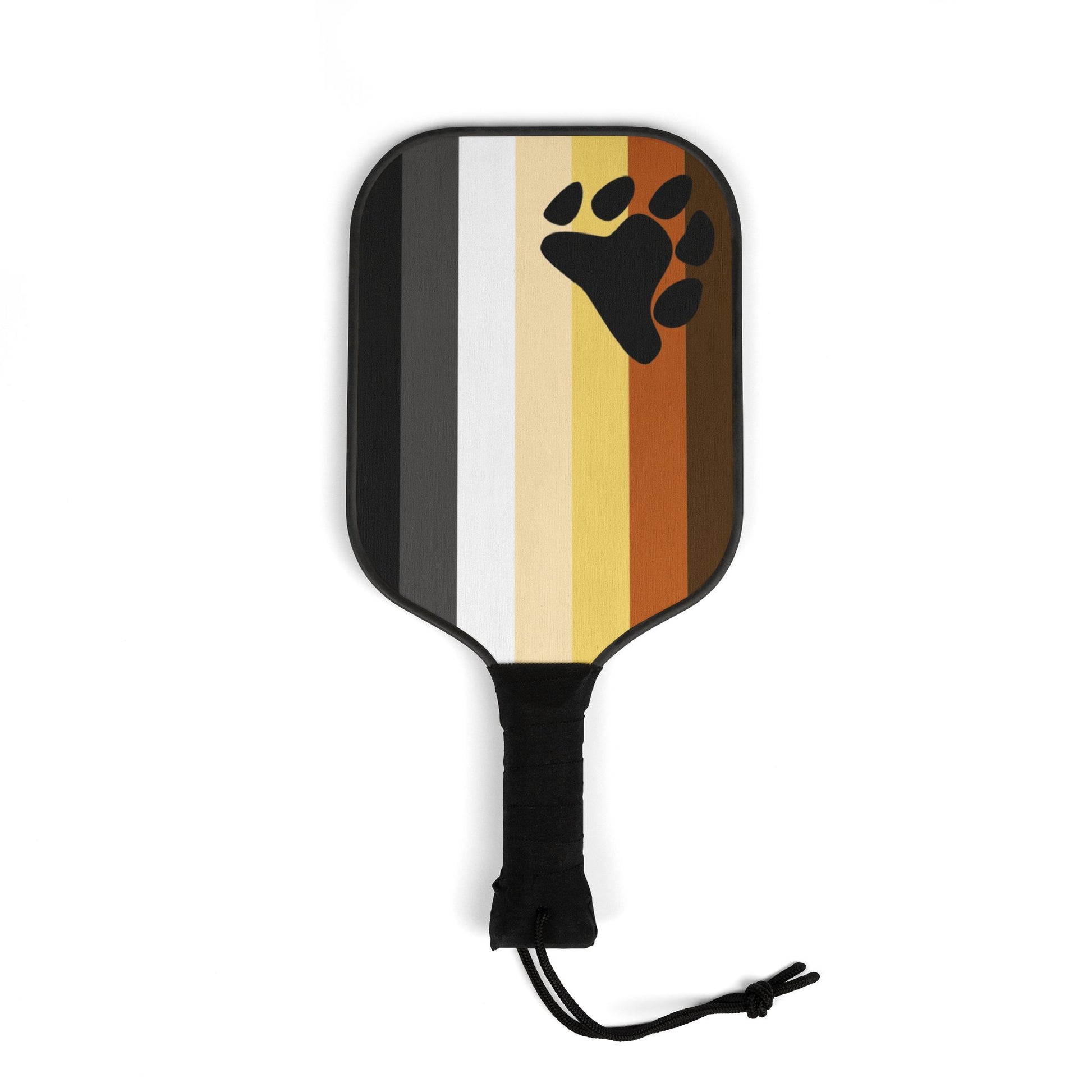 Gay Bear Pride Pickleball Paddle Set with Balls gay-bear-pride-pickleball-paddle-set-with-balls-single-paddle