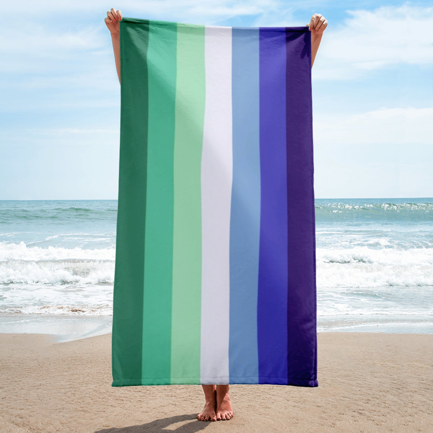 Gay MLM Vincian Pride Flag Beach Blanket Towel gay-mlm-Pride-Flag-Beach-Blanket-Towel-beach