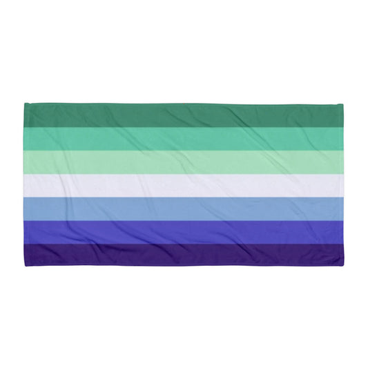 Gay MLM Vincian Pride Flag Beach Blanket Towel 30x60 Multi Gay gay-mlm-Pride-Flag-Beach-Blanket-Towel-flat