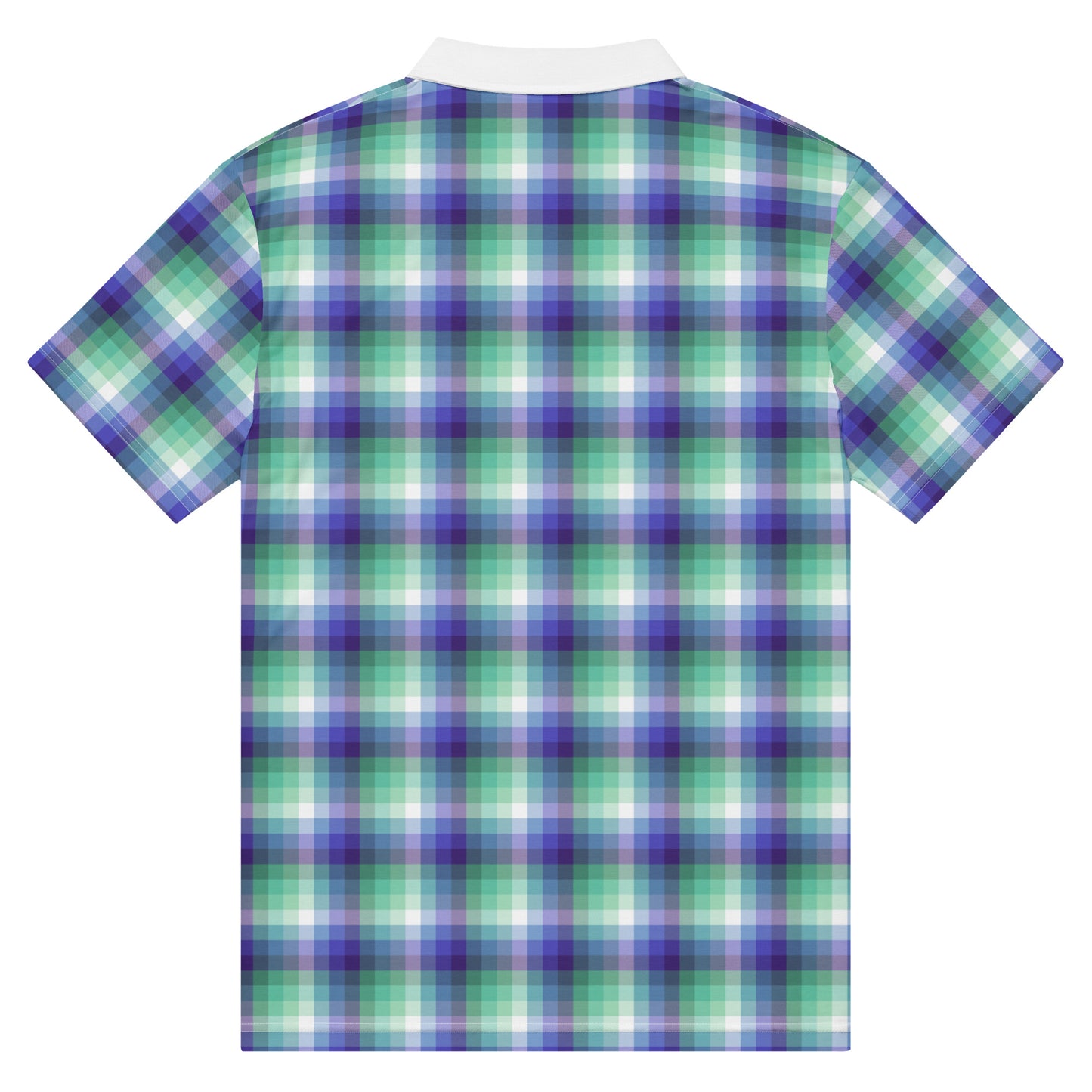 Gay MLM Plaid Men’s Slim Fit Polo gay-mlm-plaid-men-s-slim-fit-polo-back
