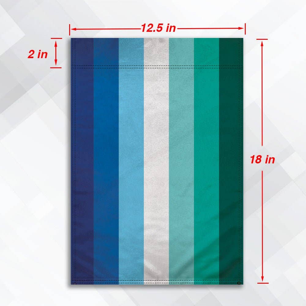 Gay MLM Vincian Pride Garden Flag 12x18in gay-mlm-vincian-pride-garden-flag-12x18in-sizing Garden Flag