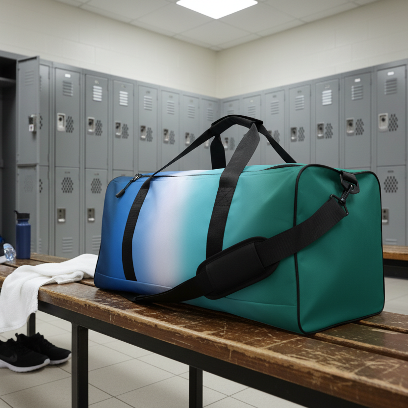 Gay MLM Vincian Pride Weekender Duffel Bag - Ombre gay-mlm-vincian-pride-weekender-duffel-bag-ombre-left-front Duffle Bags