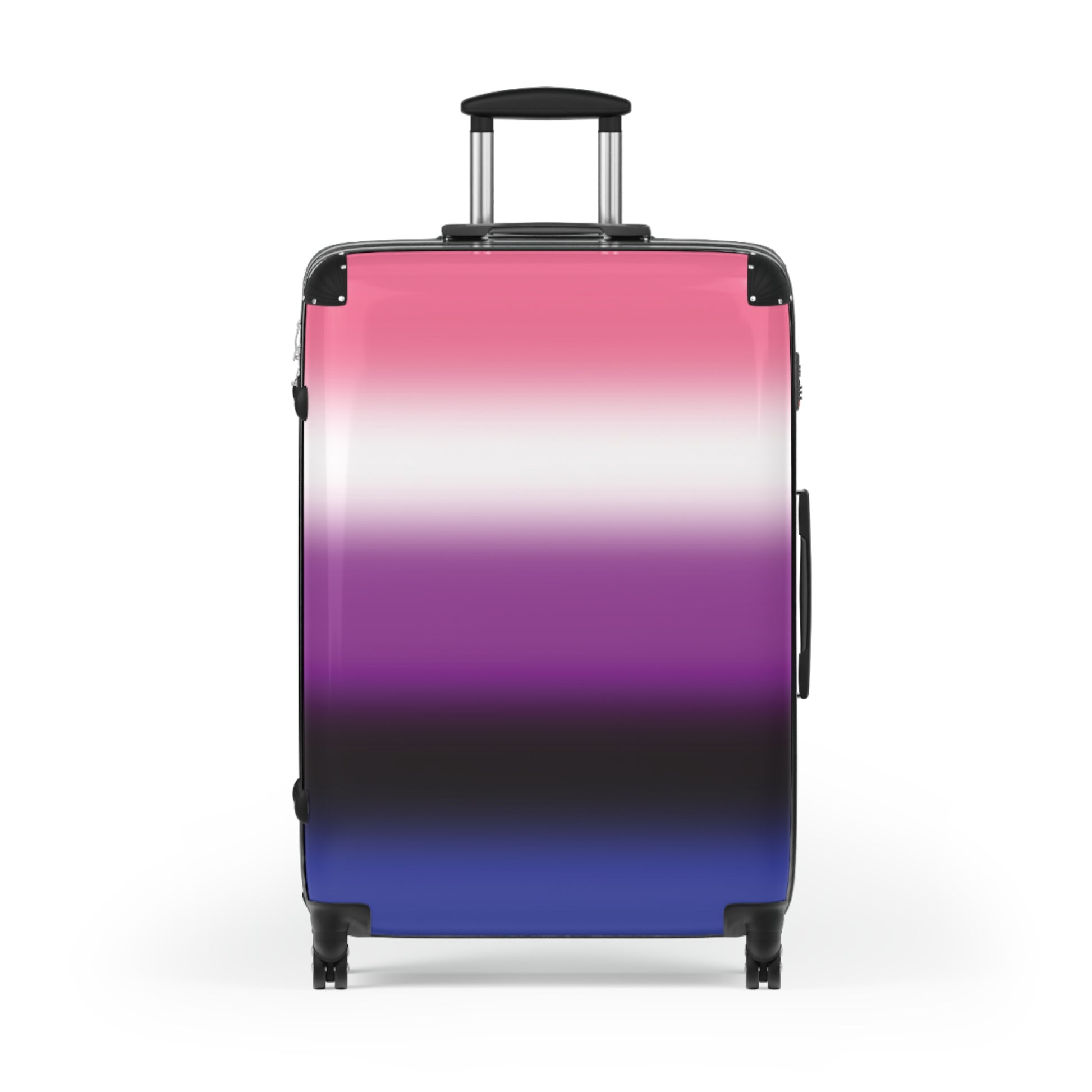 Genderfluid Pride Hard-Shell Suitcase - Ombre Large Genderfluid genderfluid-pride-hard-shell-suitcase-ombre-large-front