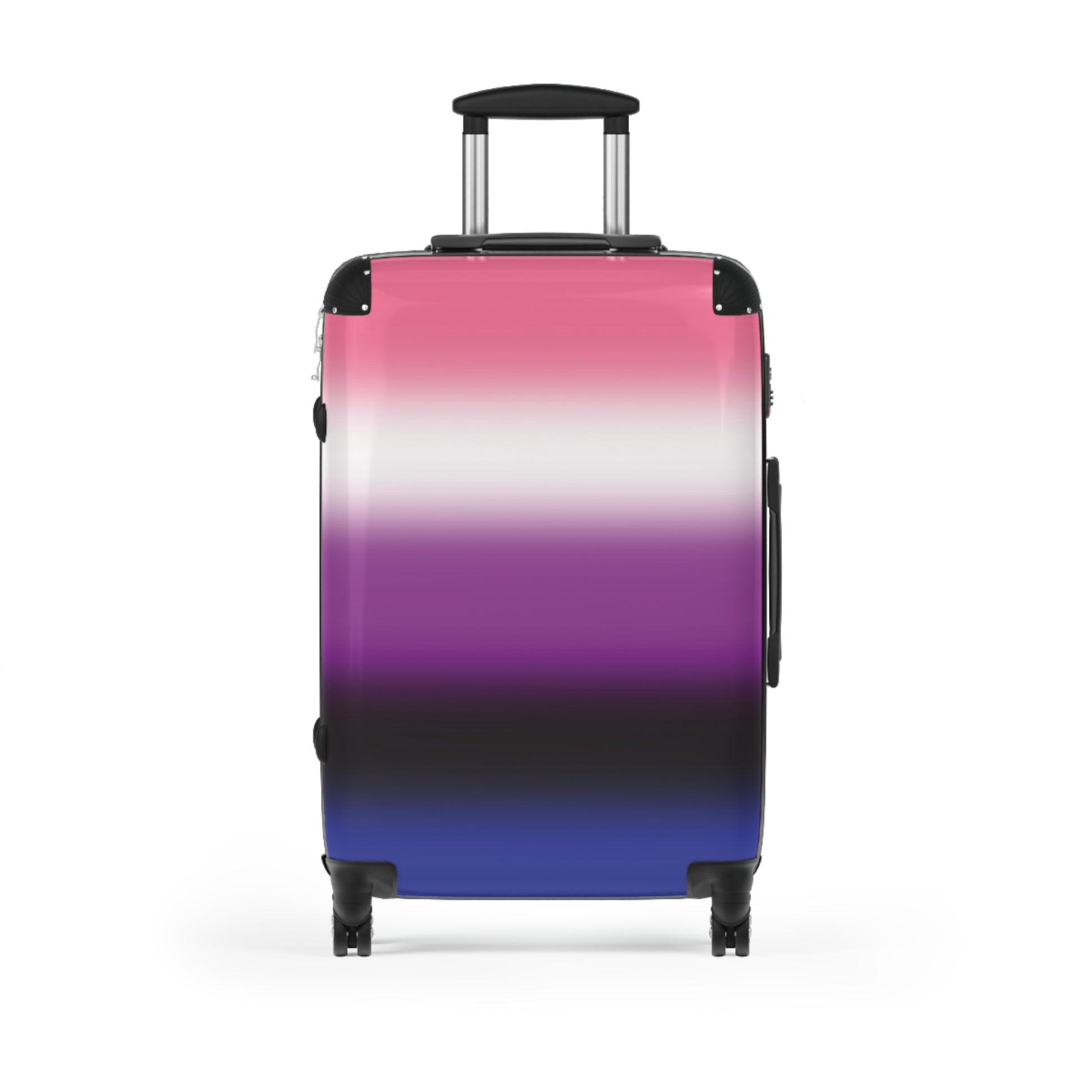 Genderfluid Pride Hard-Shell Suitcase - Ombre Medium Genderfluid genderfluid-pride-hard-shell-suitcase-ombre-medium-front
