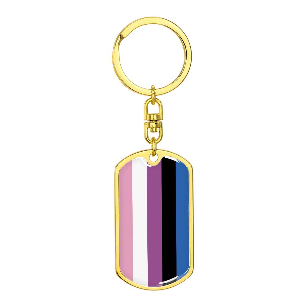 Genderfluid Pride Military Dog Tag Keychain Gold Genderfluid genderfluid-pride-military-dog-tag-keychain-gold