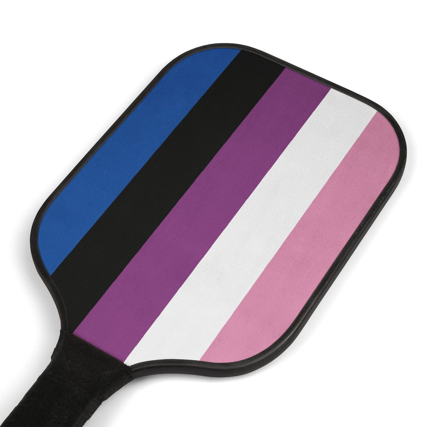 Genderfluid Pride Pickleball Paddle Set with Balls genderfluid-pride-pickleball-paddle-set-with-balls-details