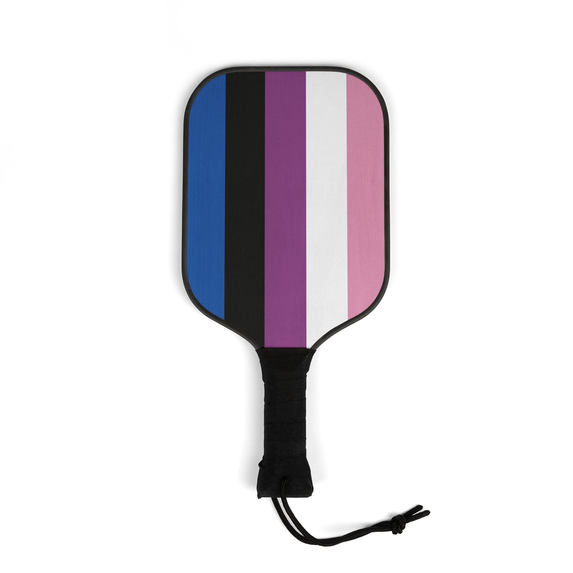 Genderfluid Pride Pickleball Paddle Set with Balls genderfluid-pride-pickleball-paddle-set-with-balls-single-paddle