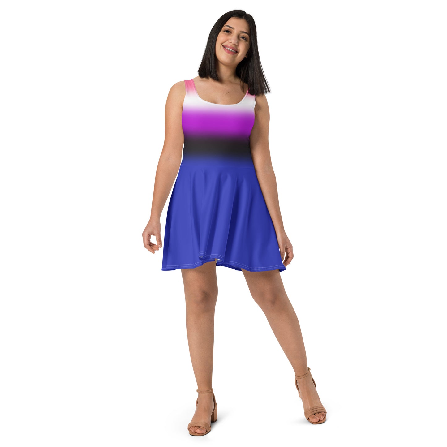 Genderfluid Skater Dress genderfluid-skater-dress-front-lifestyle