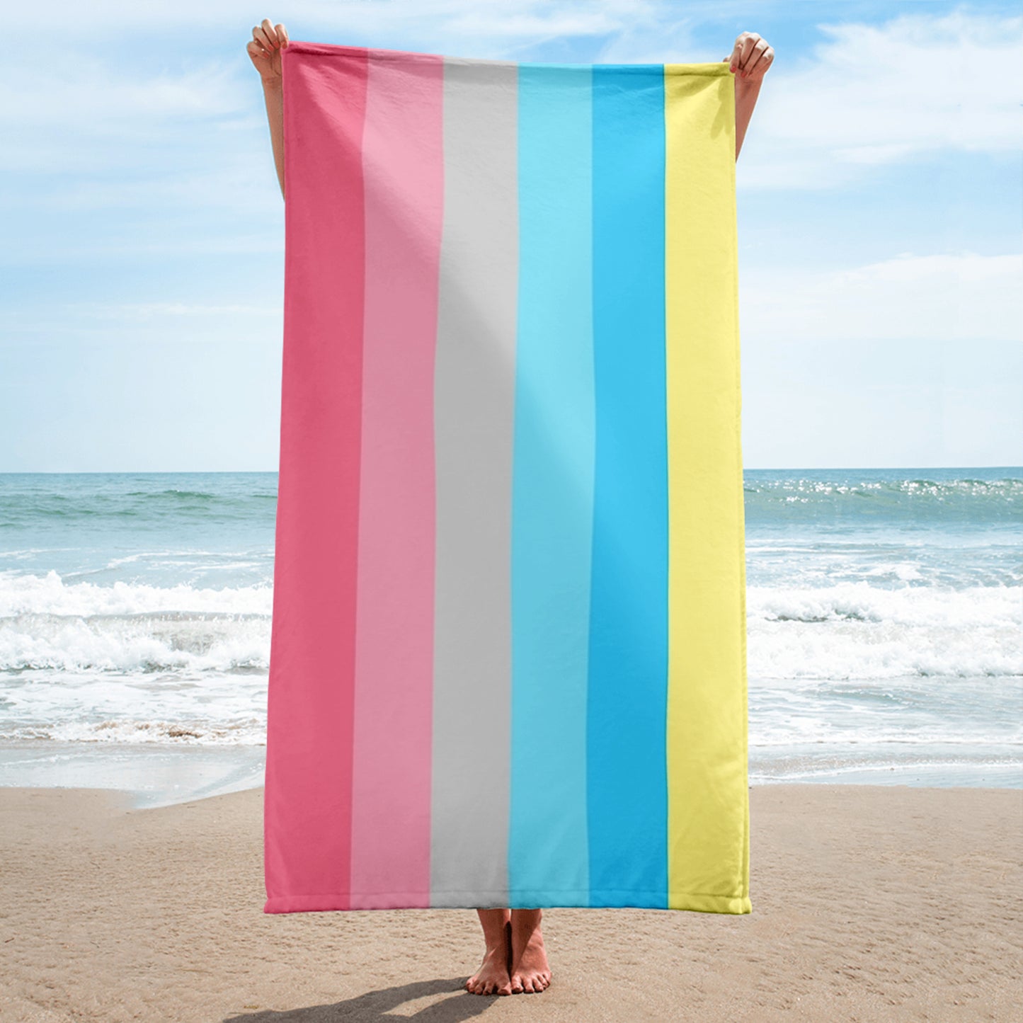 Genderflux Pride Flag Beach Blanket Towel genderflux-Pride-Flag-Beach-Blanket-Towel-beach