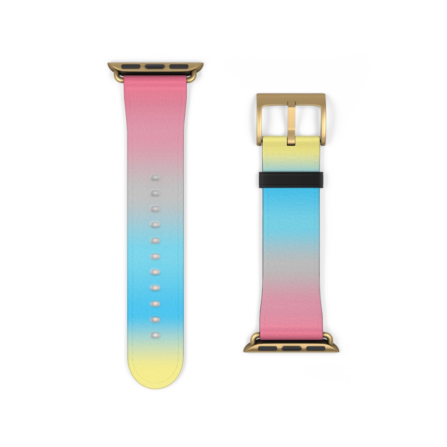 Genderflux Pride Apple Watch Band Strap In Ombre 38 - 41 mm Gold Matte