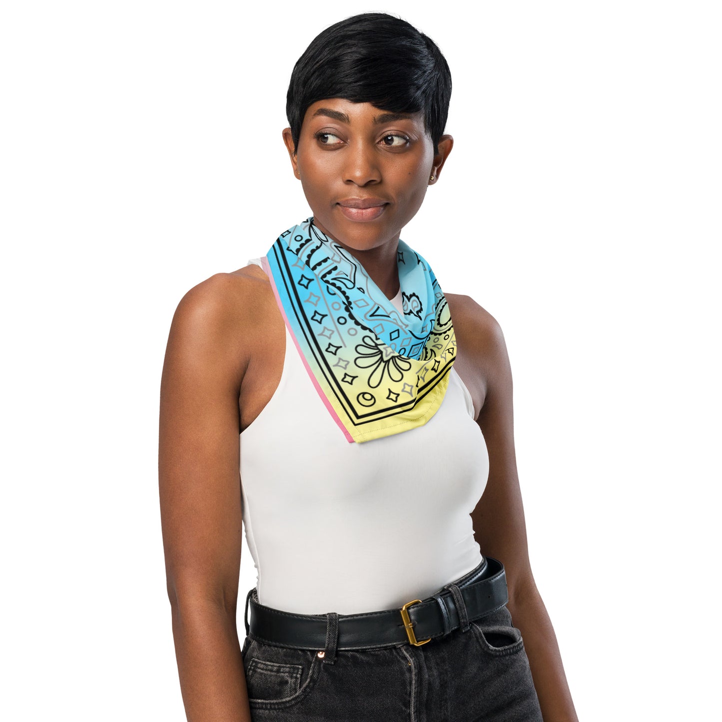 Genderflux Pride Paisley Bandana genderflux-pride-bandana-model Bandana
