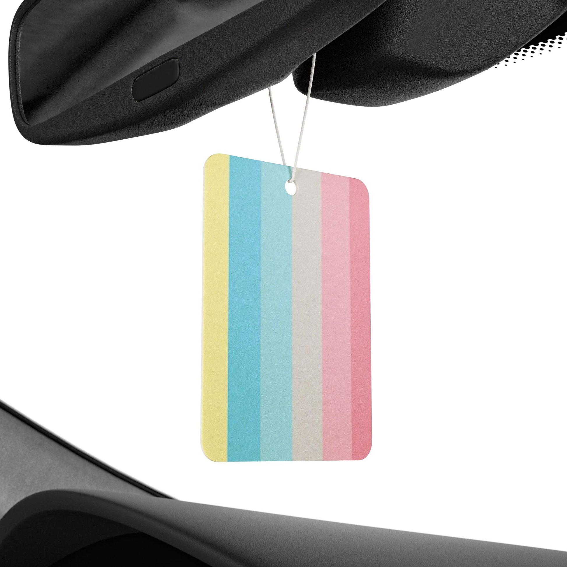 Genderflux Pride Flag Car Air Freshener genderflux-pride-flag-car-air-freshener-rearview-mirror