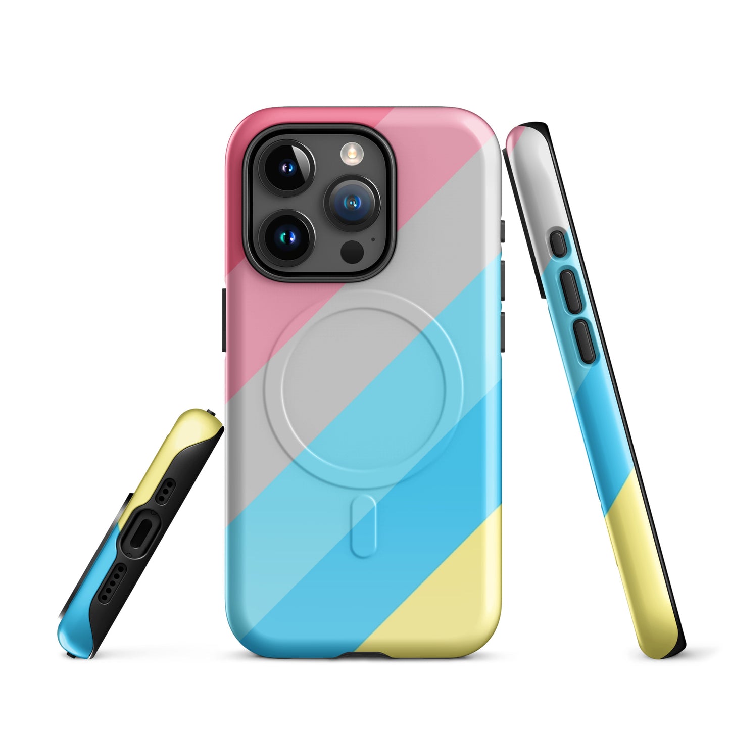 Genderflux Pride MagSafe® Tough Phone Case for Apple iPhone® iPhone 15 Pro Genderflux genderflux-pride-magsafe-tough-phone-case-for-apple-iphone-15-pro-front