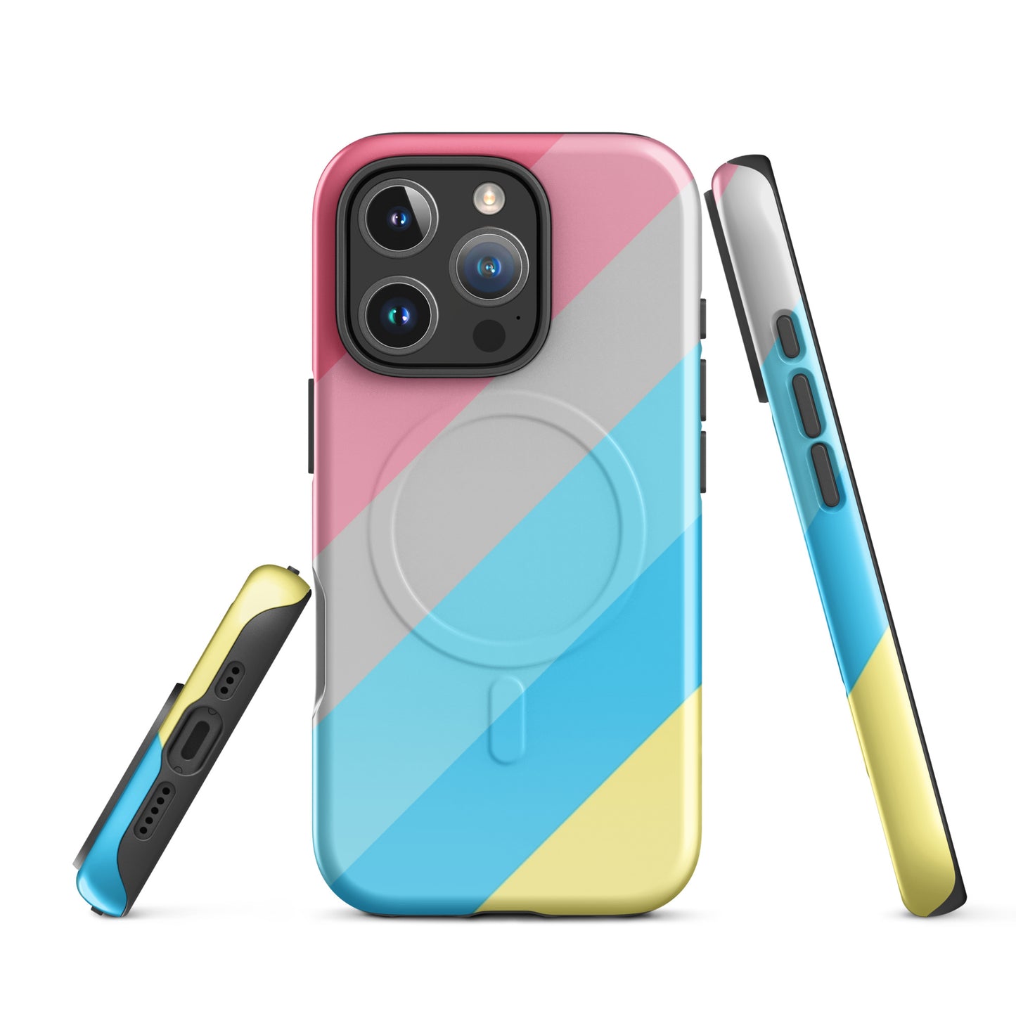 Genderflux Pride MagSafe® Tough Phone Case for Apple iPhone® iPhone 16 Pro Genderflux genderflux-pride-magsafe-tough-phone-case-for-apple-iphone-16-pro-front