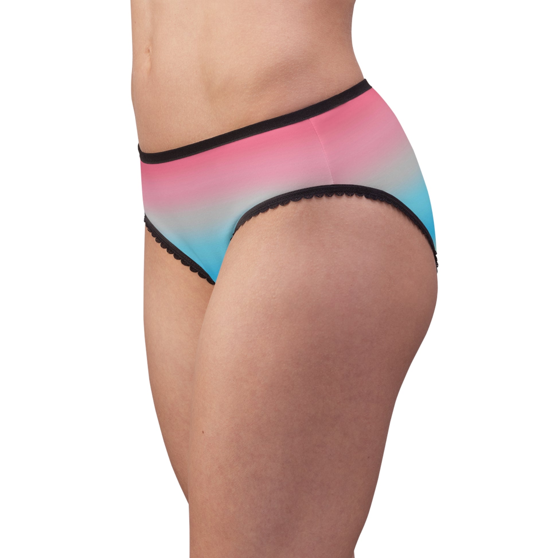 Genderflux Pride Women's Bikini Briefs Panties genderflux-pride-womens-bikini-briefs-panties-model-side