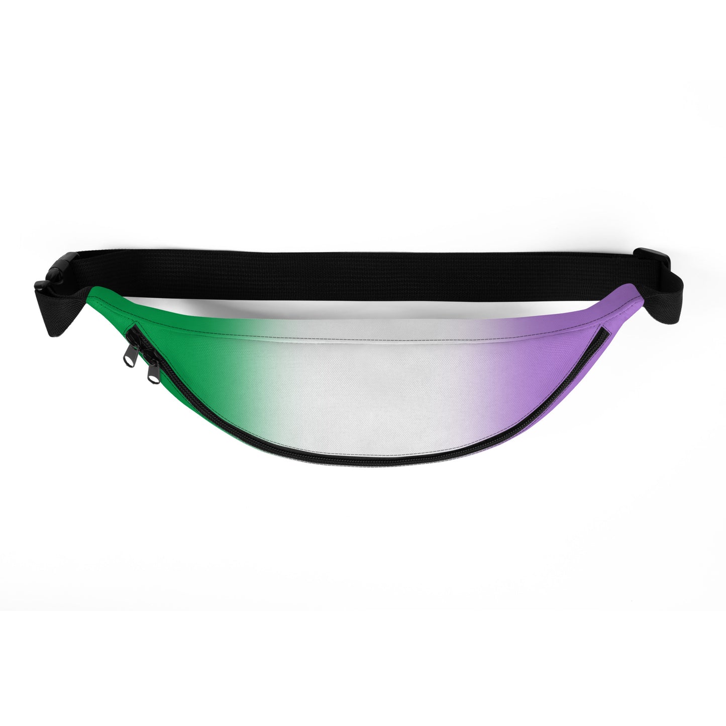 Genderqueer Pride Crossbody Fanny Pack - Ombre genderqueer-pride-crossbody-fanny-pack-ombre-top