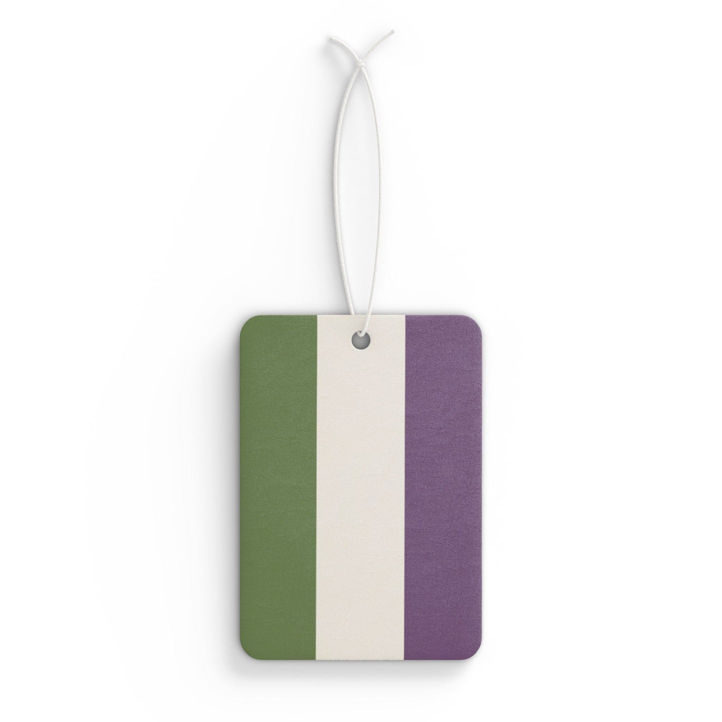 Genderqueer Pride Flag Car Air Freshener Genderqueer genderqueer-pride-flag-car-air-freshener-front