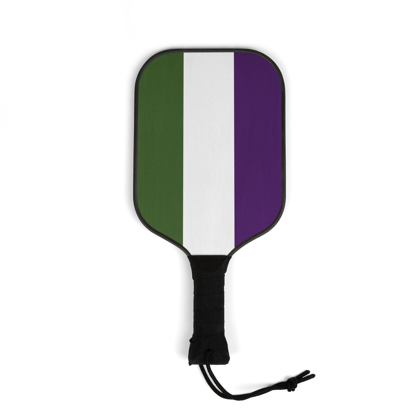 Genderqueer Pride Pickleball Paddle Set with Balls genderqueer-pride-pickleball-paddle-set-with-balls-single-paddle