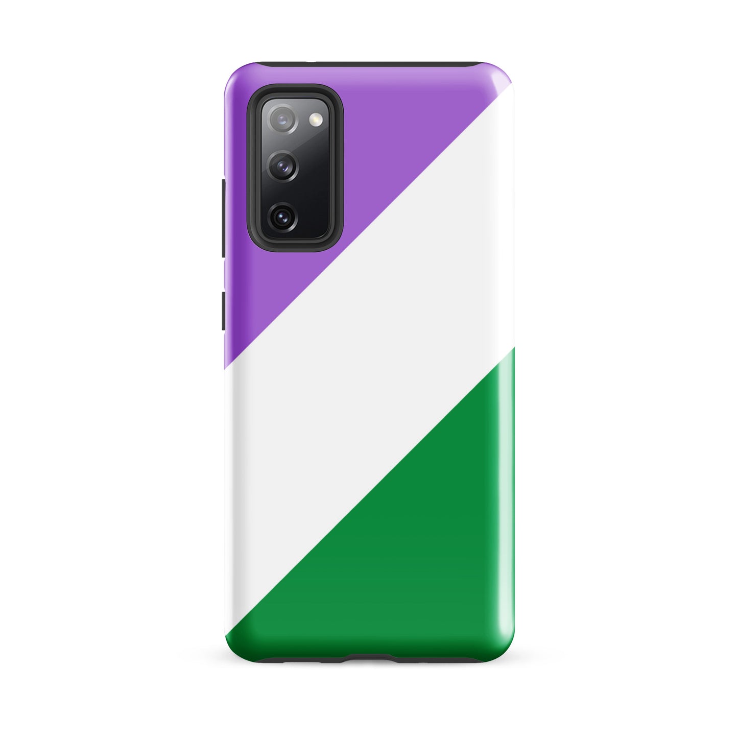 Genderqueer Pride Tough Cell Phone Case for Samsung Galaxy Samsung Galaxy S20 FE Genderqueer genderqueer-pride-tough-cell-phone-case-for-samsung-galaxy-s20-fe-front