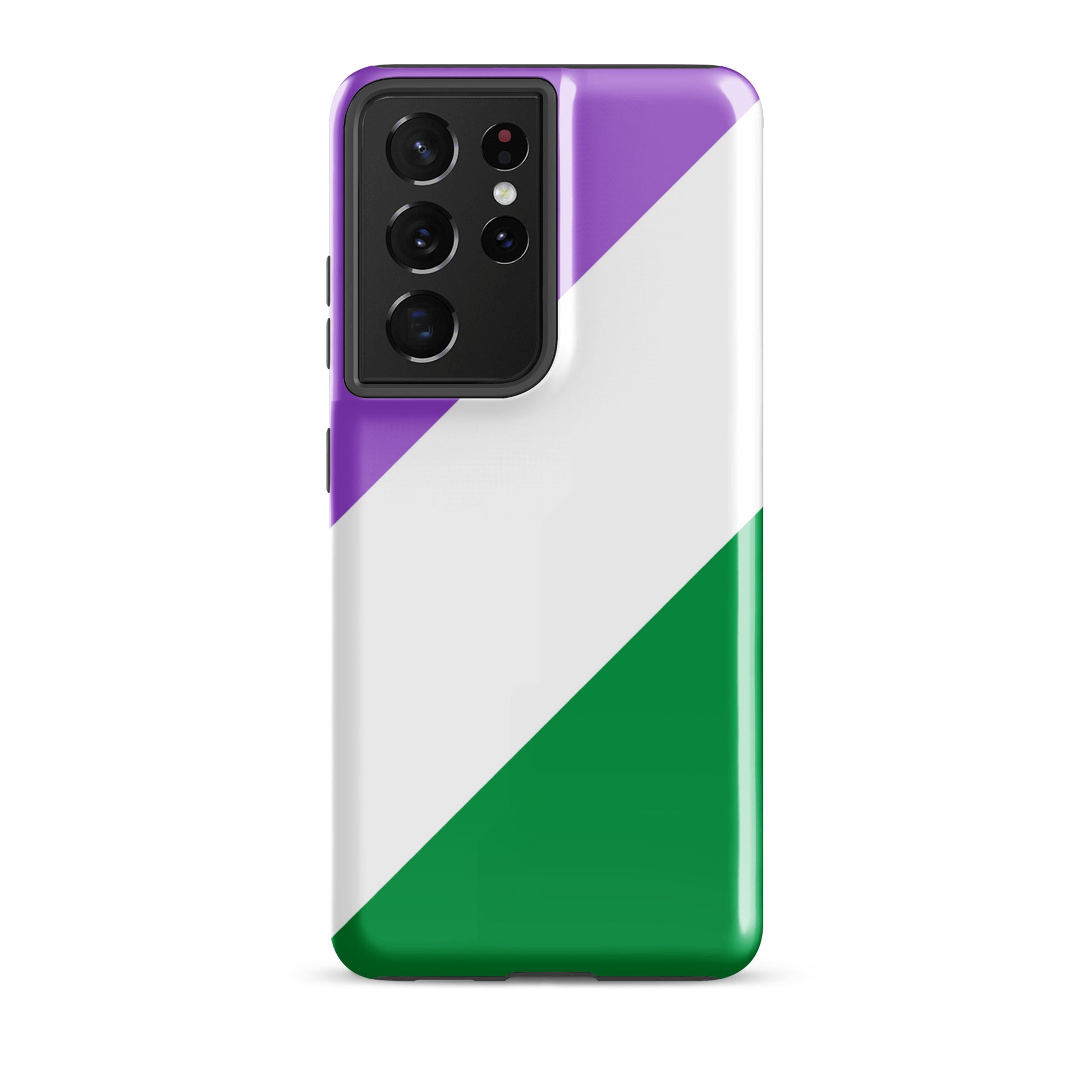 Genderqueer Pride Tough Cell Phone Case for Samsung Galaxy Samsung Galaxy S21 Ultra Genderqueer genderqueer-pride-tough-cell-phone-case-for-samsung-galaxy-s21-ultra-front