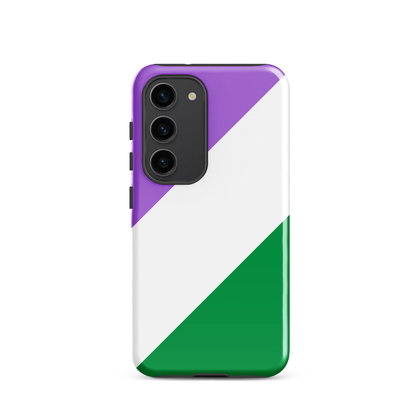 Genderqueer Pride Tough Cell Phone Case for Samsung Galaxy Samsung Galaxy S23 Genderqueer genderqueer-pride-tough-cell-phone-case-for-samsung-galaxy-s23-front
