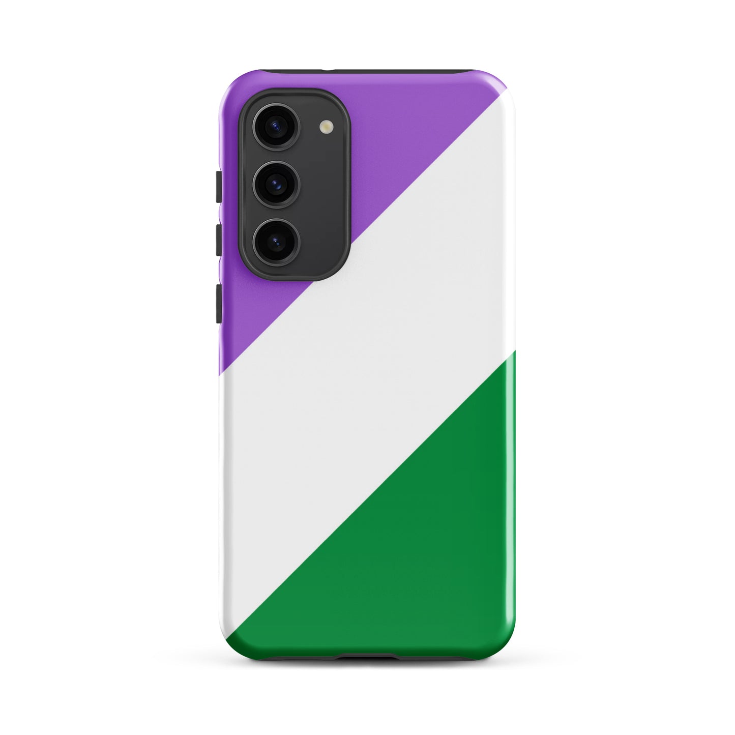 Genderqueer Pride Tough Cell Phone Case for Samsung Galaxy Samsung Galaxy S23 Plus Genderqueer genderqueer-pride-tough-cell-phone-case-for-samsung-galaxy-s23-plus-front